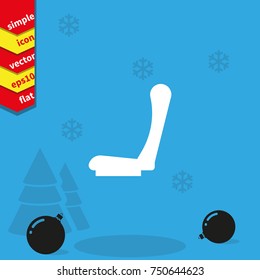 Car seat icon.