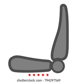 Car seat icon .