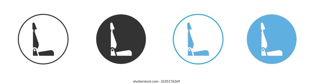 Autositz Symbol Bearbeitbare flache Stil, Illustration Symbole