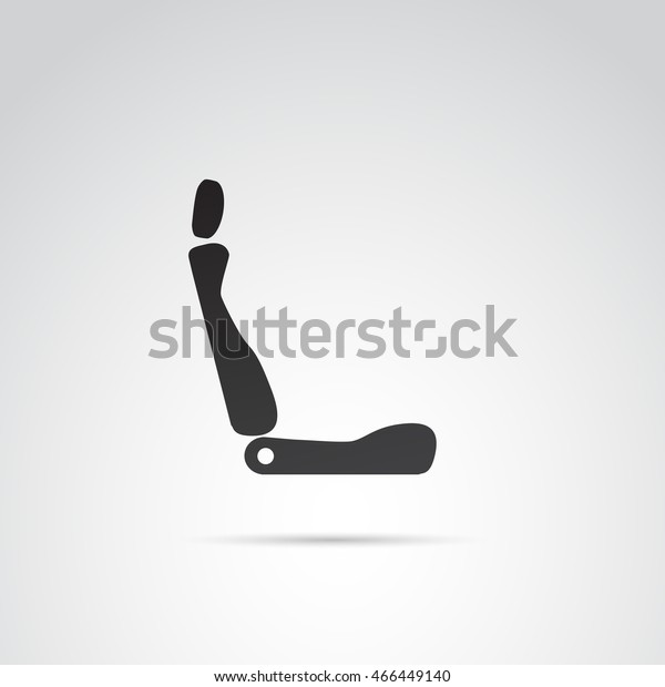 Car
seat icon isolated on white background. Vector
art.