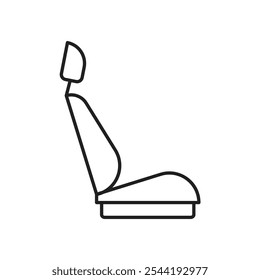 Car seat icon. isolated vector icon.