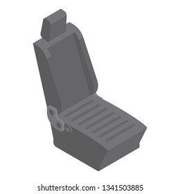 Car seat icon. Isometric of car seat vector icon for web design isolated on white background