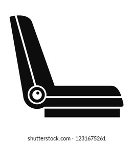 Car seat icon. Simple illustration of car seat vector icon for web design isolated on white background