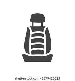 Car seat icon Simple thin line flat symbol