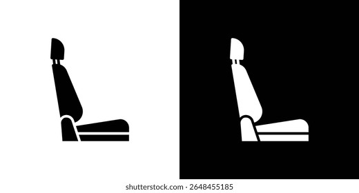 Car seat icon symbol collection. Flat vector stock illustration.
