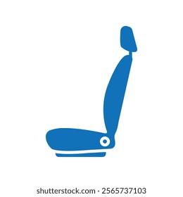 Car seat icon Thin line illustration set