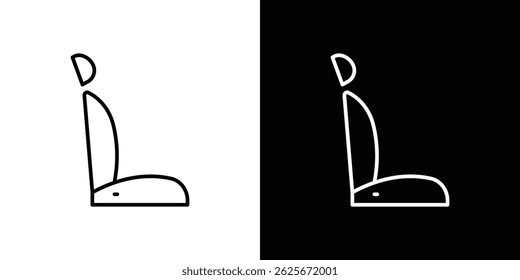 Autositz Symbol Vektorsammlung. Vektorgrafik