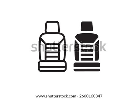 Car Seat Icon . Vector design