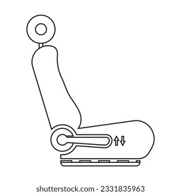 Car seat icon vector illustration symbol design