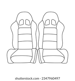 Car seat icon vector illustration symbol design