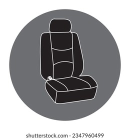 Car seat icon vector illustration symbol design