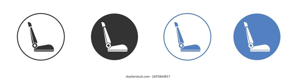 Vektorsymbol für Autositze. Illustration der Logo-Vorlage