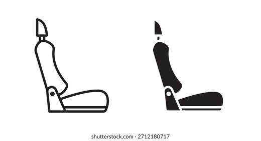 Autositzsymbol in einem Vektor. Logotyp
