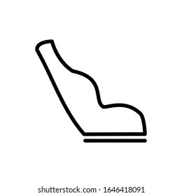 Car seat icon vector trendy