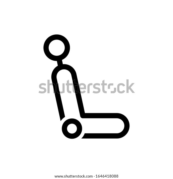 Car seat icon vector\
trendy