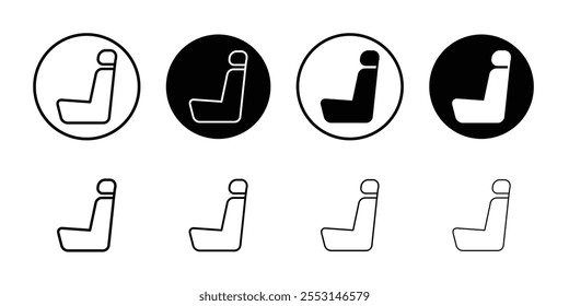 Car seat icon web design in vector