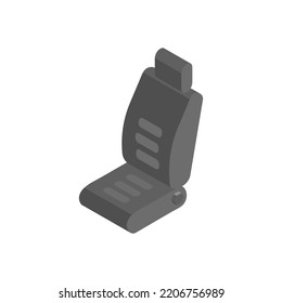 Sitze für Autos isometrisches Symbol. Vektorgrafik