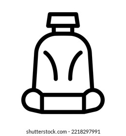 car seat line icon illustration vector graphic