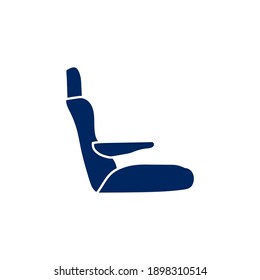 icono del doodle de silueta de asiento de coche sobre fondo blanco. ilustración de pantalla simple dibujada a mano