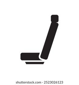 Car seat silhouette icon vector design illustration. 