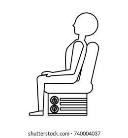 car  seat vector illustration