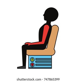 car seat vector illustration