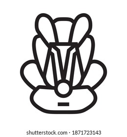 Car seats icon vector illustration