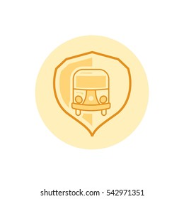 Car Secure Icon Design Vector.
