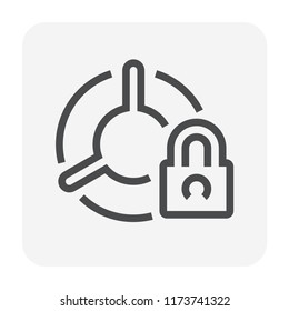 Car security and equipment icon, 48X48 perfect pixel and editable stroke.
