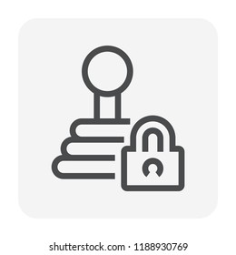 Car security and equipment icon, 48X48 perfect pixel and editable stroke.