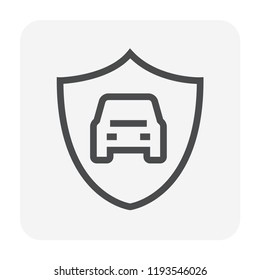 Car security and equipment icon, 48X48 perfect pixel and editable stroke.