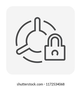 Car security and equipment icon, 64x64 perfect pixel and editable stroke.