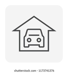 Car security and equipment icon, 64x64 perfect pixel and editable stroke.