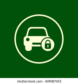 car security icon. vector eps10 icon
