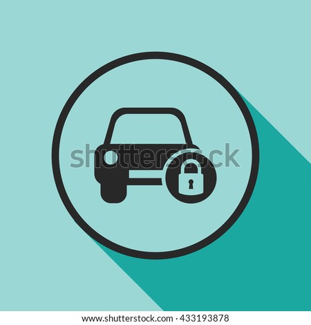 car security icon. car security vector illustration 