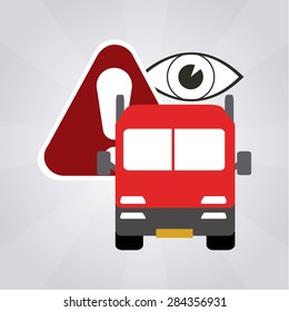 car security illustration over degrade color background