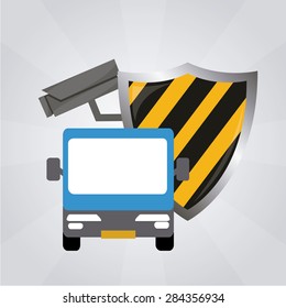 car security illustration over degrade color background