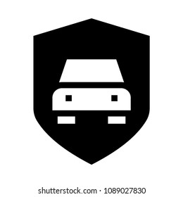 car security vector glyphs icon