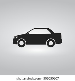 Car or Sedan Icon. Vector Illustration
