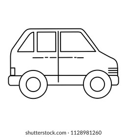 car sedan isolated icon