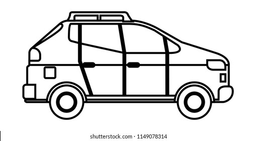 car sedan isolated icon