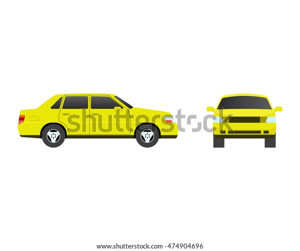 Car sedan vehicle transport type design sign\
technology style vector