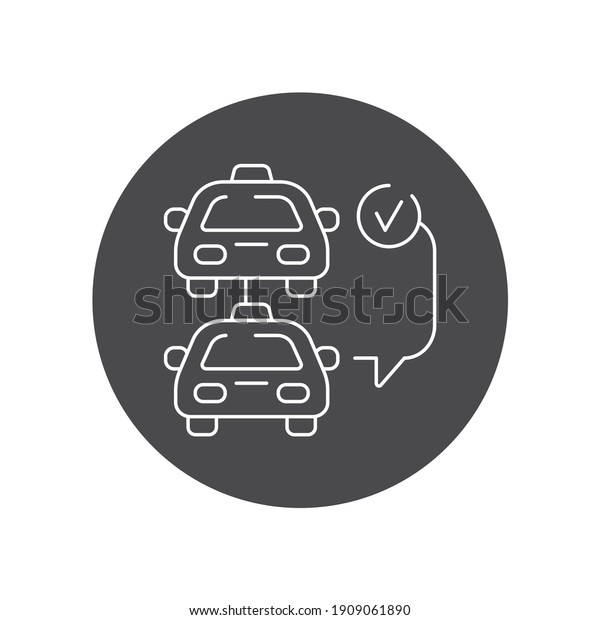 Car\
selection black glyph icon. Online mobile application order taxi\
service. Pictogram for web, mobile app,\
promo.