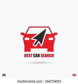 Car selling web icon - vector illustration