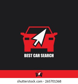 Car selling web icon - vector illustration
