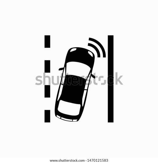 car sensor signal icon\
vector isolated