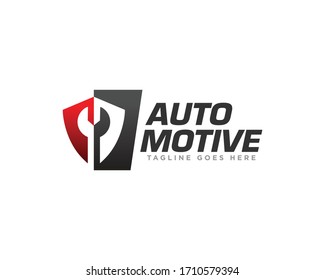 Car Service and Automotive Logo Design Vector