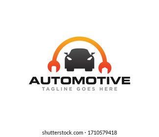 Car Service and Automotive Logo Design Vector