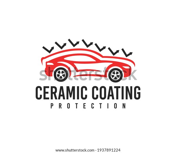 Car service,\
car, ceramic coating protection and automobile, logo design.\
Automotive, ceramic coat, paint protection and car detailing,\
vector design and\
illustration