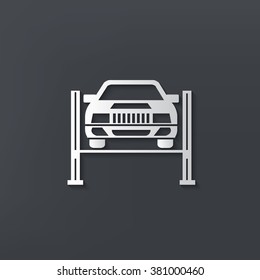 Car service design on clean background,vector